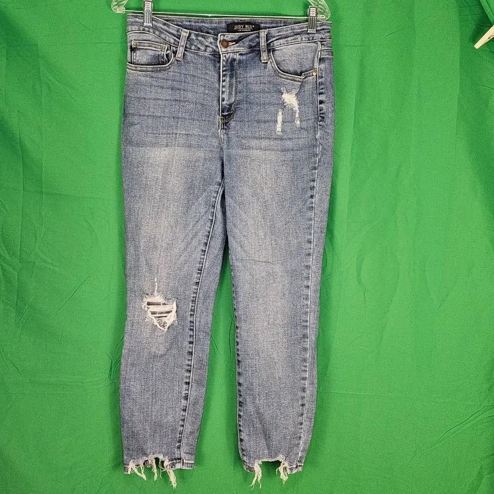 Judy Blue Womens Bartow Mid Rise Slim Fit‎ Jeans 11/30 11 30